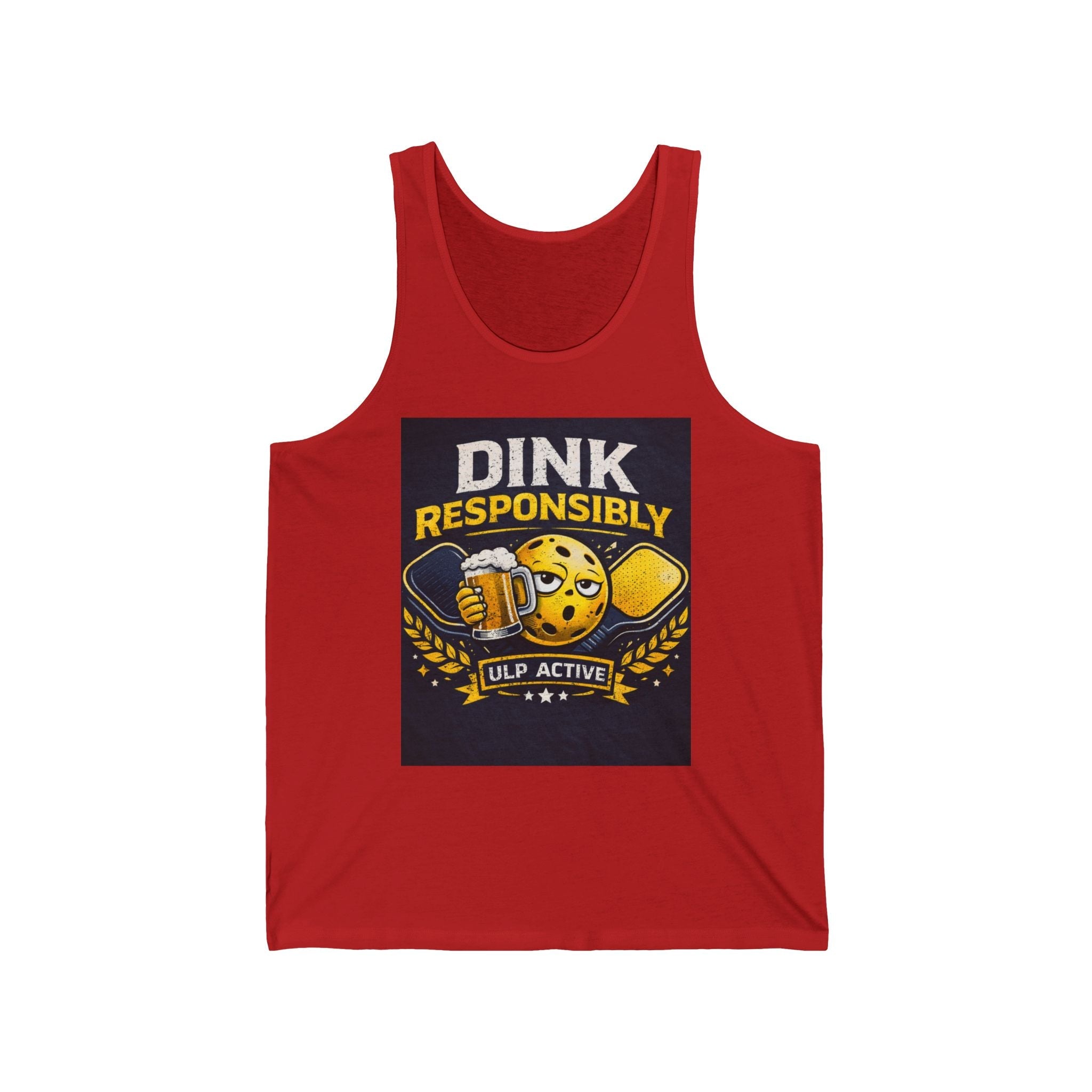 ULP Active “Dink Responsibly” Pickleball Tank Top – Funny Pickleball Shirt