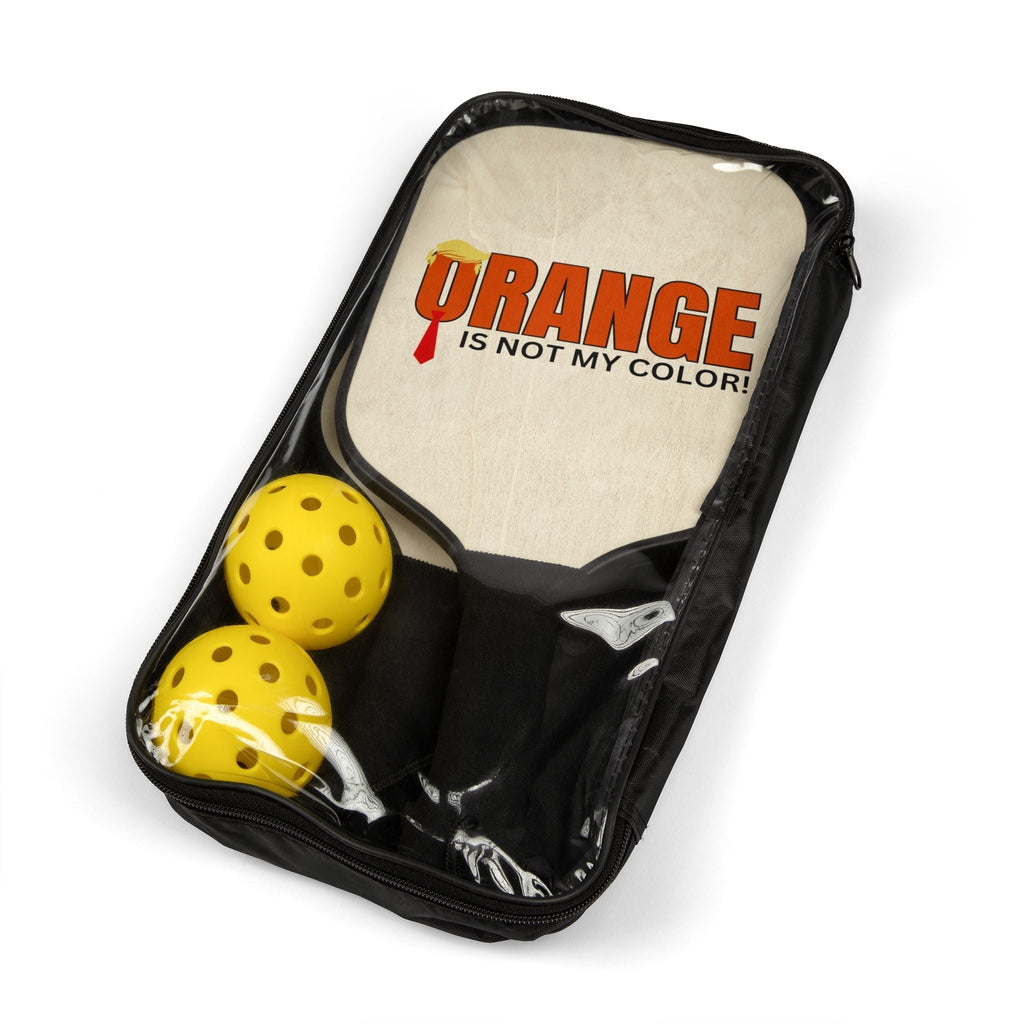 Orange Is Not My Color Pickleball Set | Funny Paddle Kit